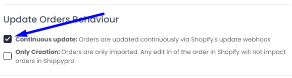 continuous update