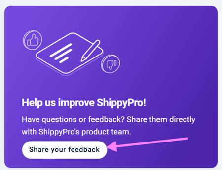 share your feedback