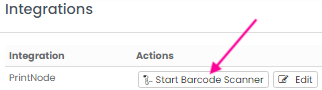 start barcode scanner