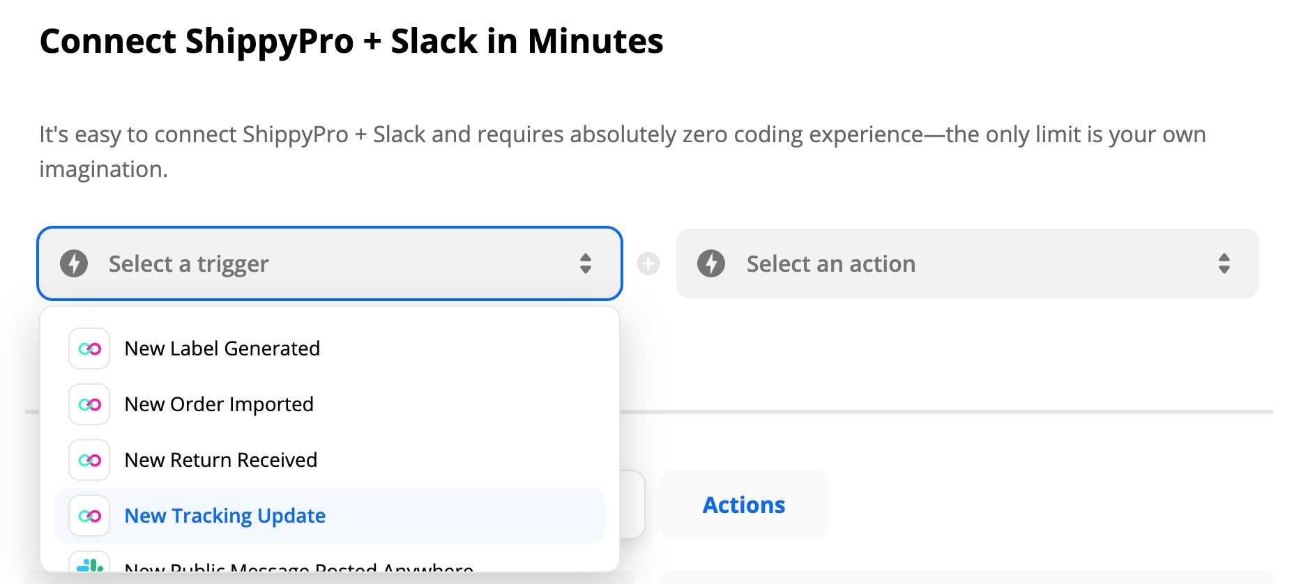 How to connect ShippyPro and Slack via Zapier